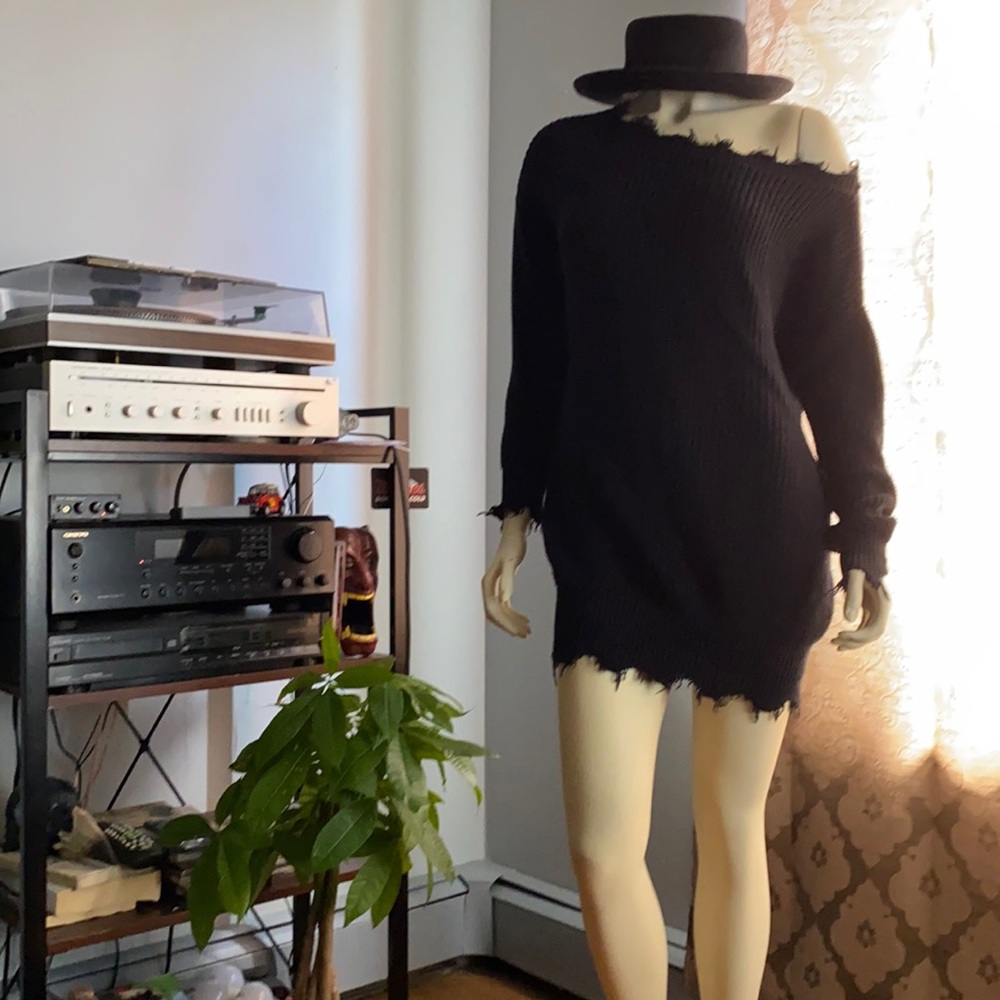 Knit sweater dress